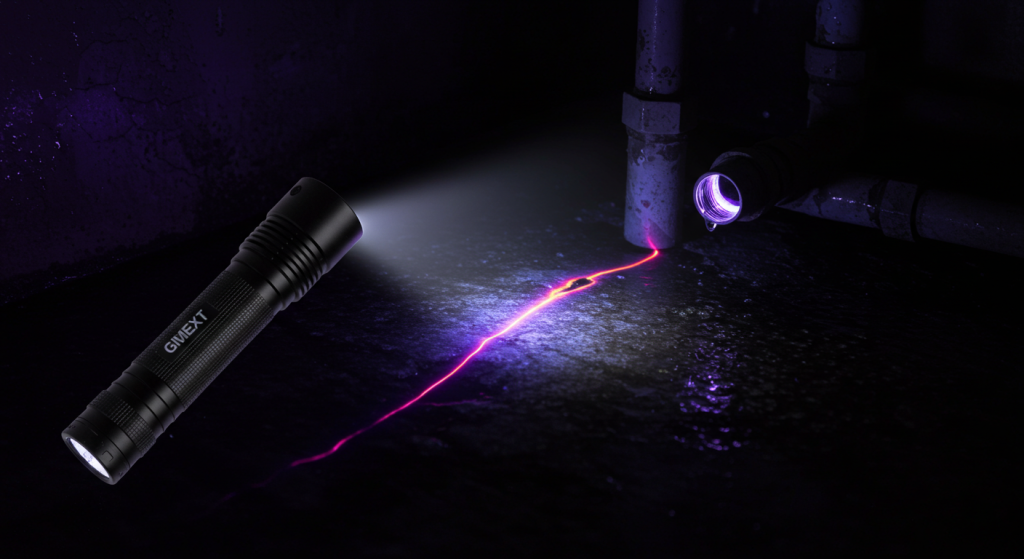 UV flashlight for leak detection