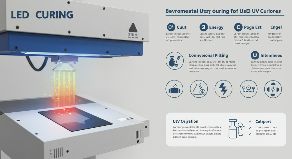 What are the benefits of LED UV curing