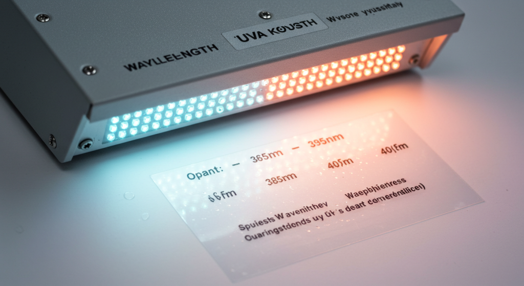 What wavelength is best for UV LED curing