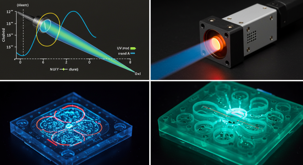 how precise is UV LED spot curing