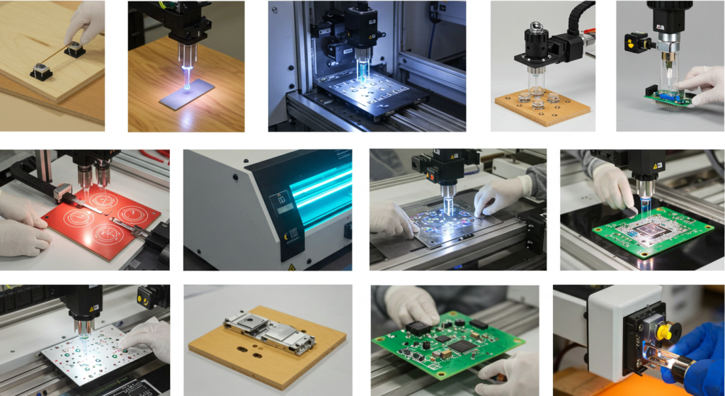 what are the applications of UV LED area curing