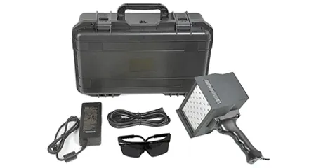 Portable UV LED curing light