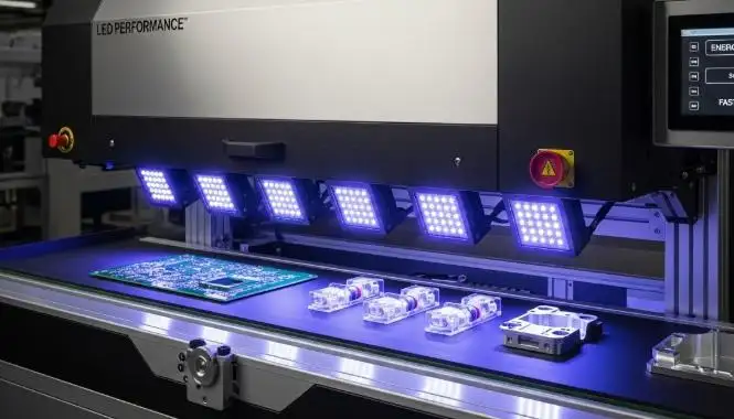 LED UV curing press