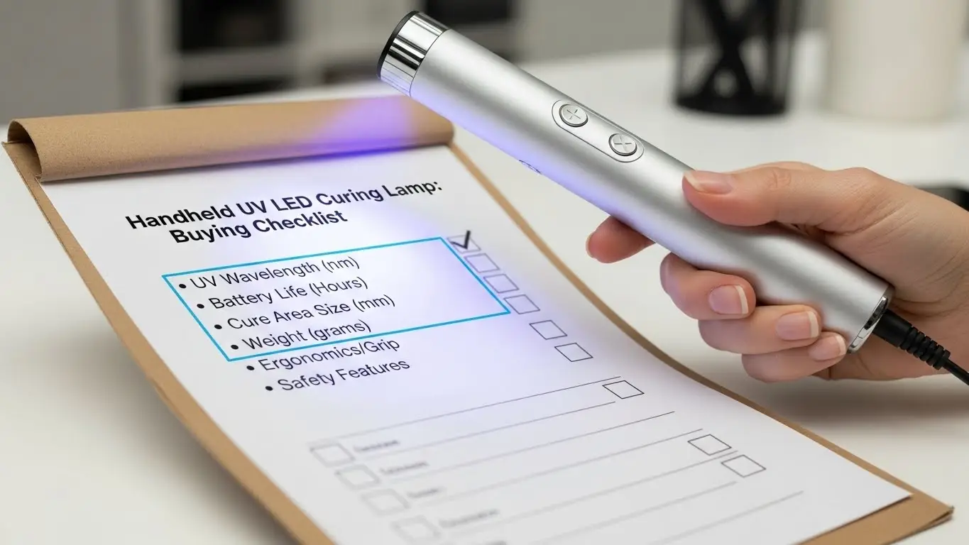 Handheld UV LED curing lamp
