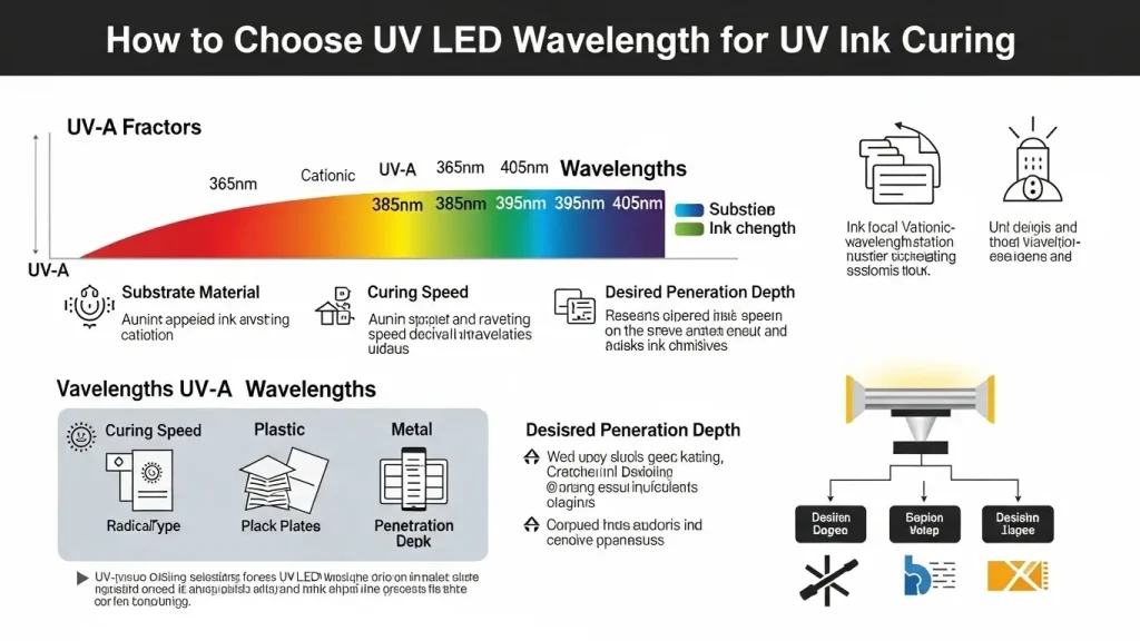 How to Choose UV LED Wavelength for UV Ink Curing
