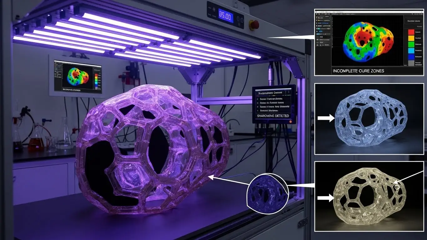 UV LED curing limitations