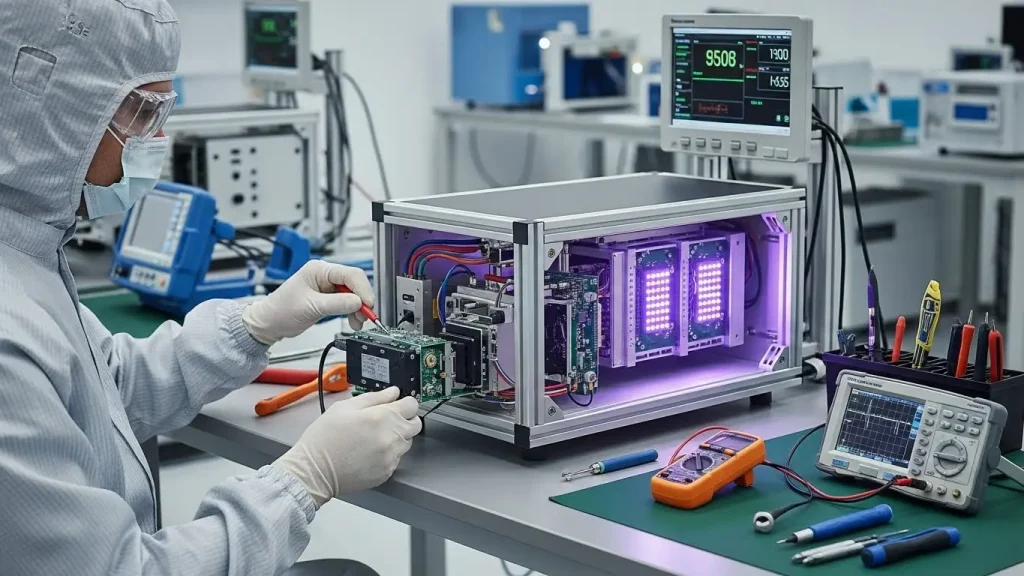 UV LED curing system maintenance