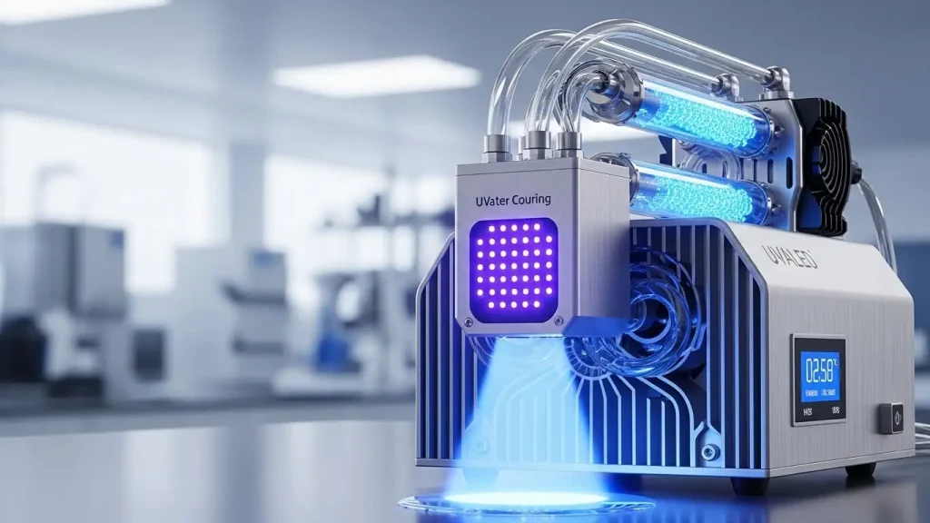 UV LED curing water cooling