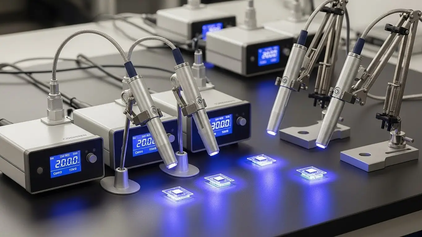 UV LED spot curing systems