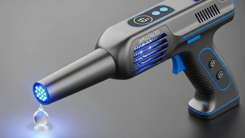 air-cooled UV LED curing light