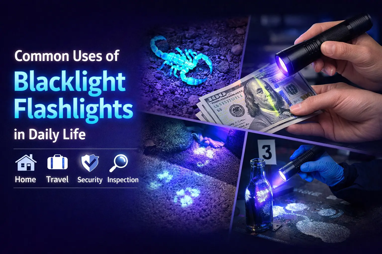 Common Uses of Blacklight Flashlights in Daily Life: A Practical Guide